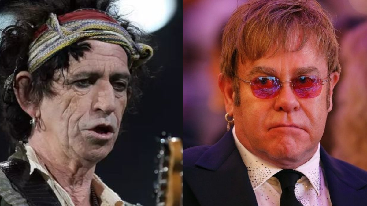 "Es un idiota" La razón por la que Keith Richards y Elton John se