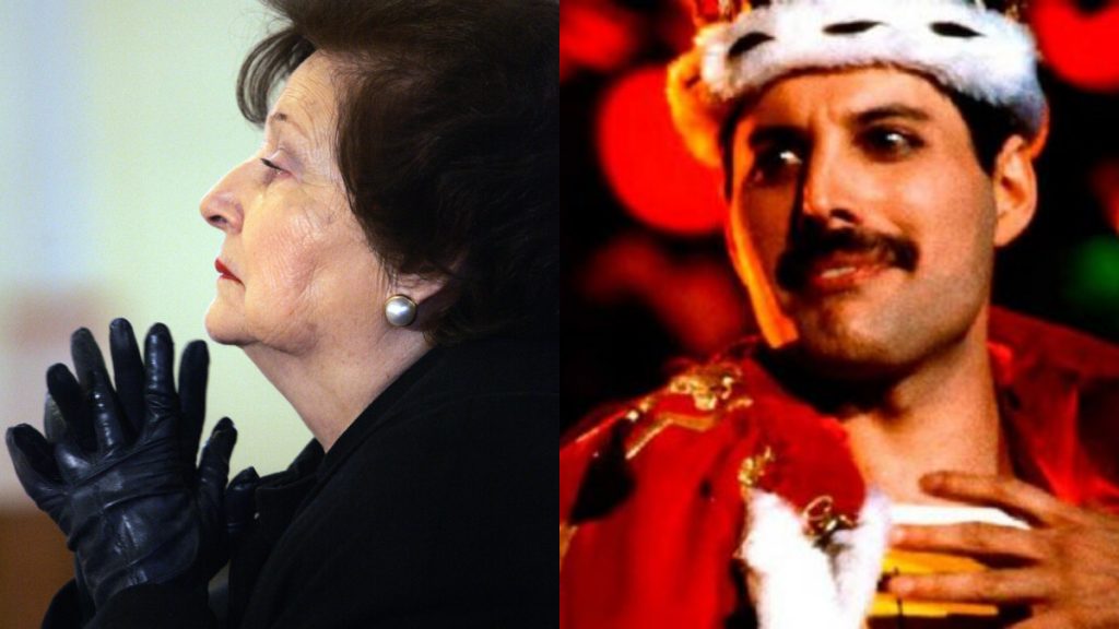 Lucía Hiriart Queen Freddie Mercury 1985 Estadio Nacional Chile