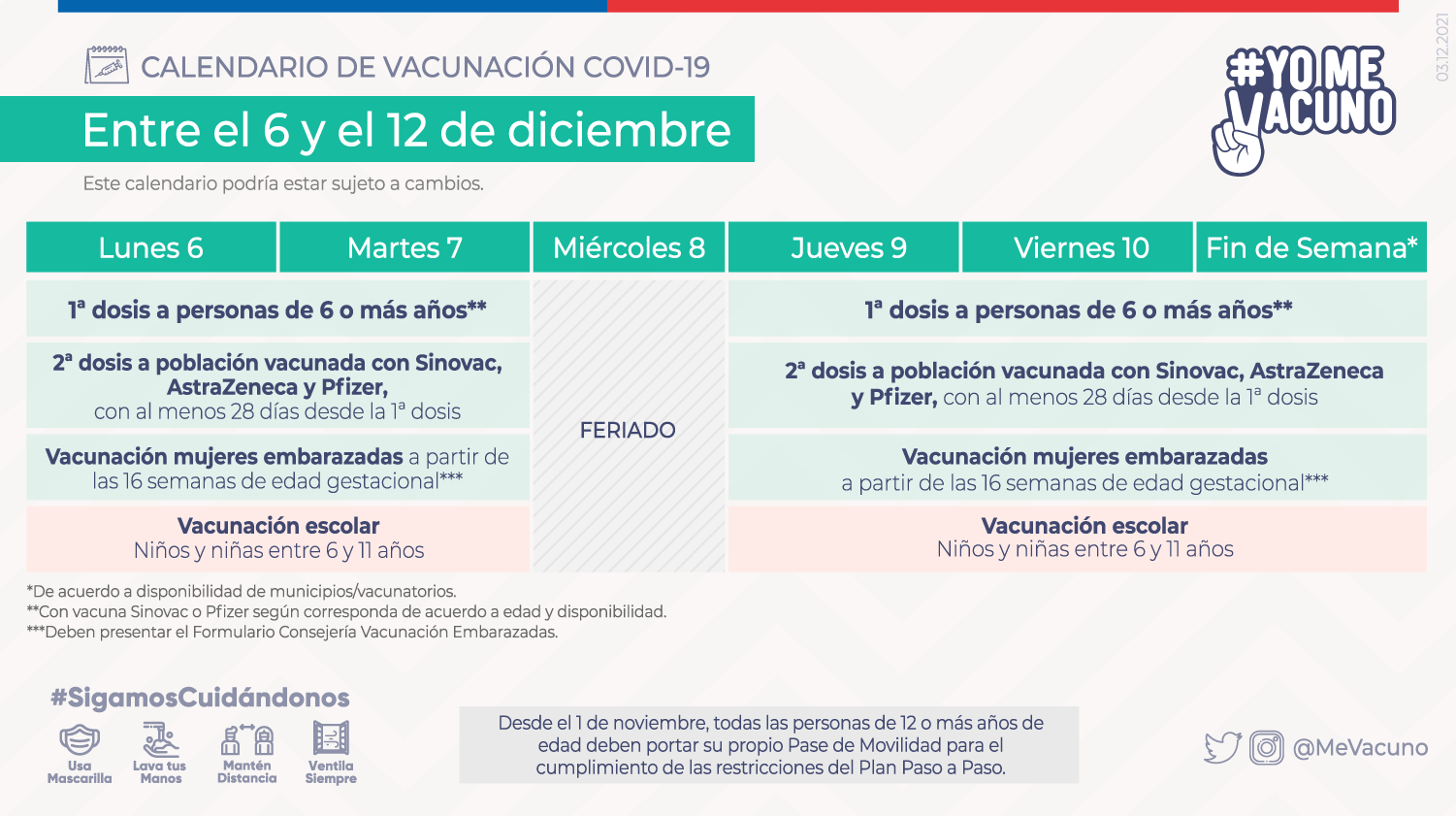 Calendario actual