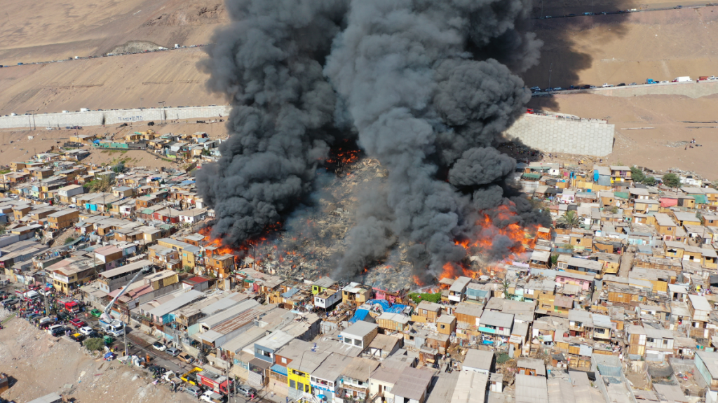 Incendio en Laguna Verde