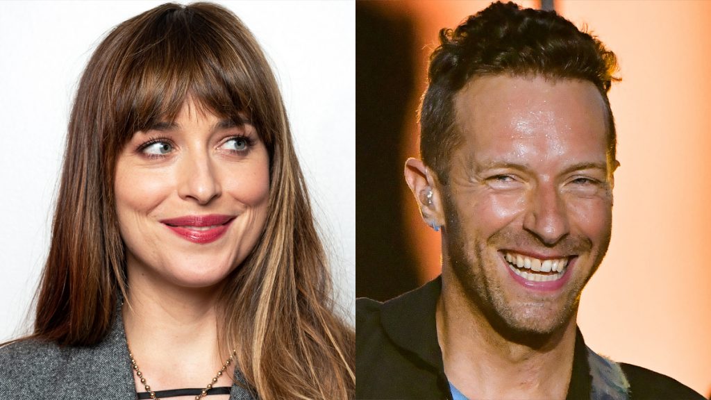 Dakota Johnson Y Chris Martin 50 Sombras De Grey Actriz Coldplay