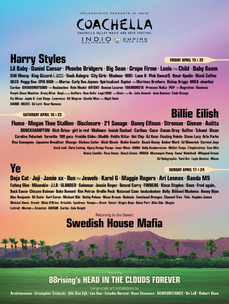 Line Up Coachella 2022
