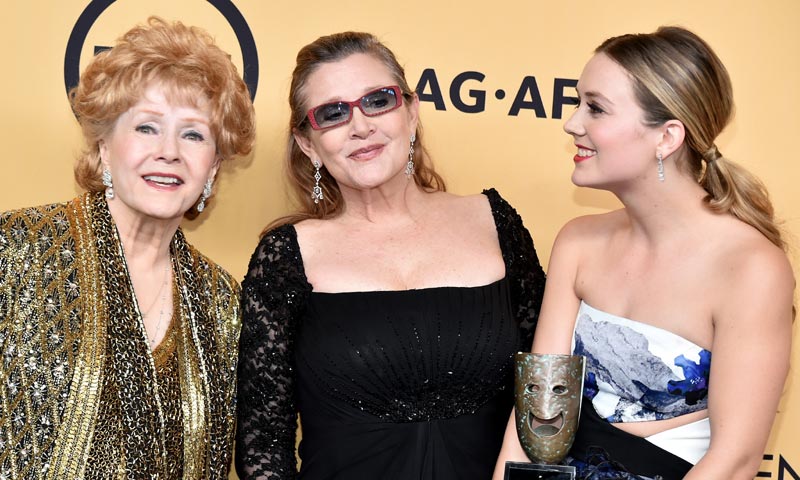 Debbie Reynolds, Carries Fisher y Billie Lourd