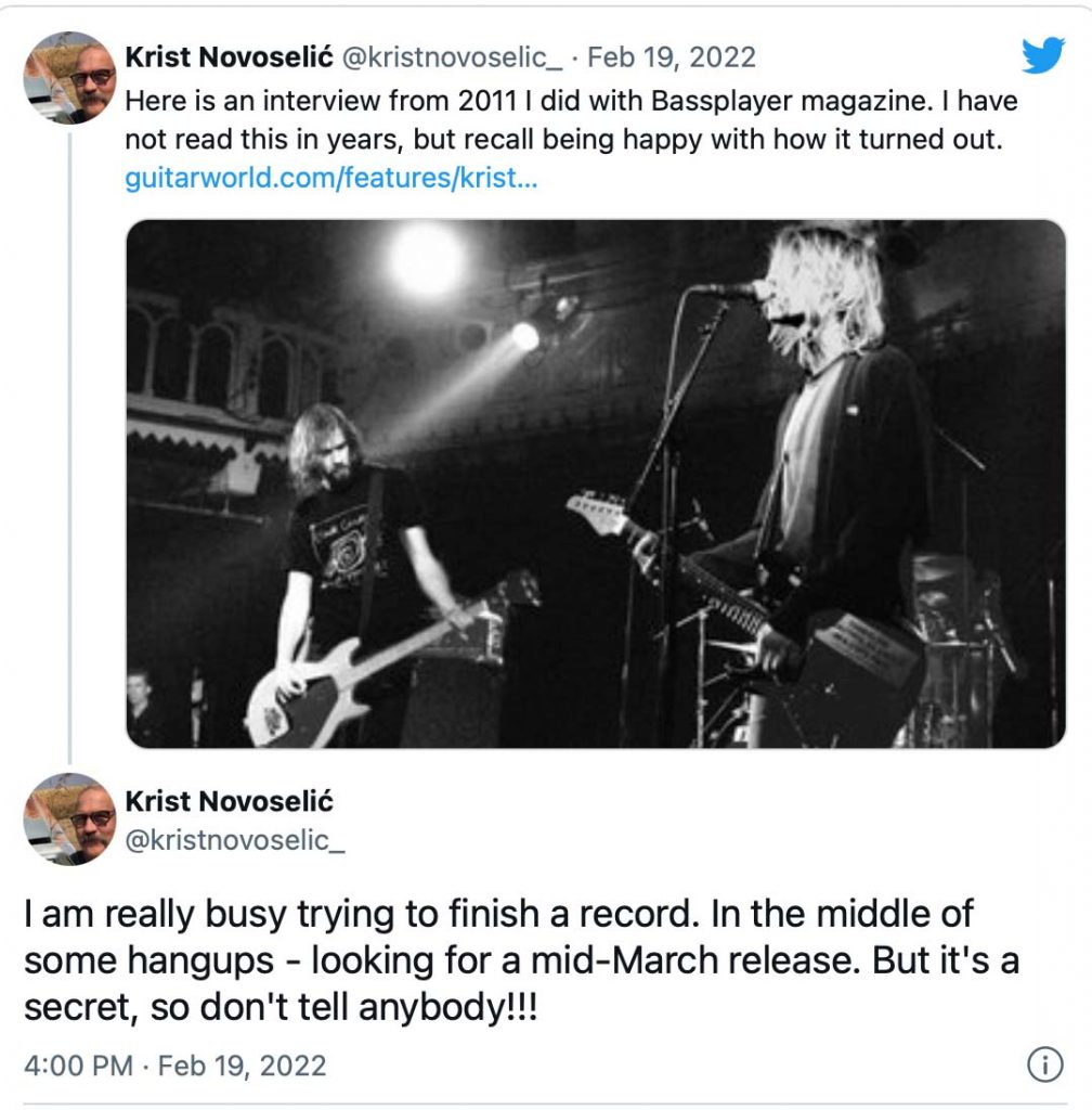 Kirst Novoselic Nirvana Disco