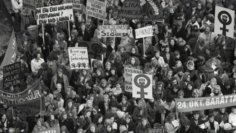 Islandia marcha por la Equidad 1975