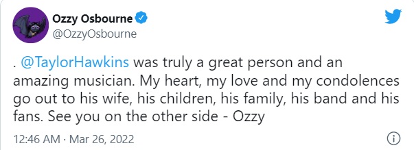 Taylor Hawkins muerte