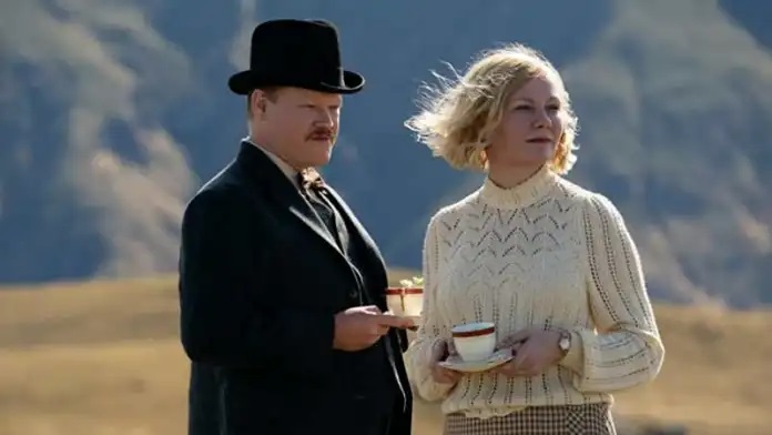 Jesse Plemons y Kirsten Dunst en El Poder del Perro