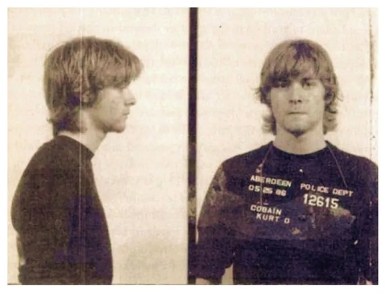 Mugshot de Kurt Cobain