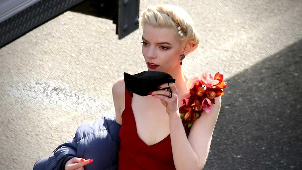 Anya Taylor-Joy en el set