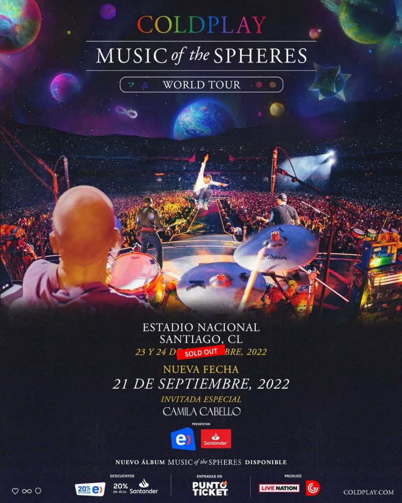 Coldplay Entradas Chile