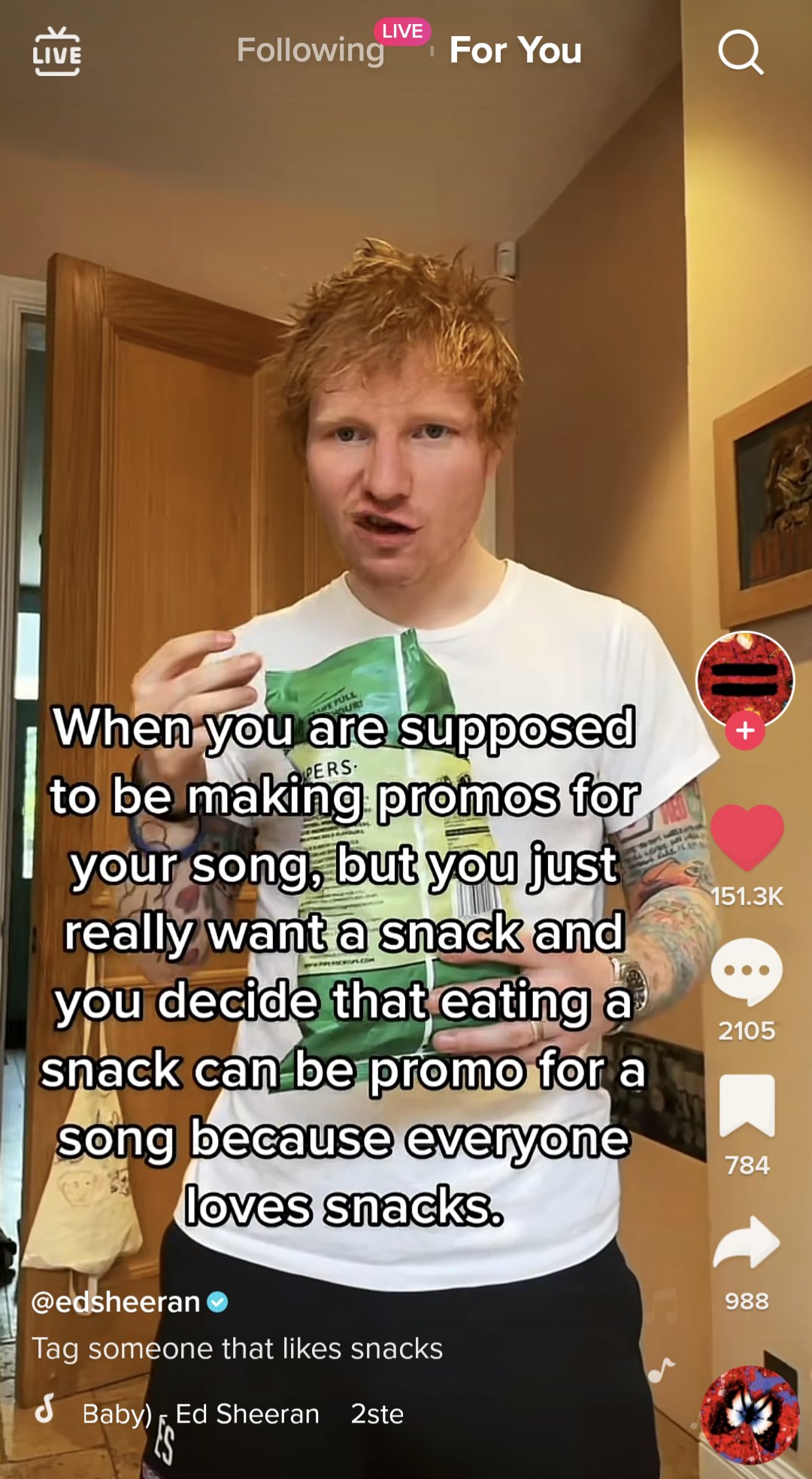 Ed Sheeran en TikTok