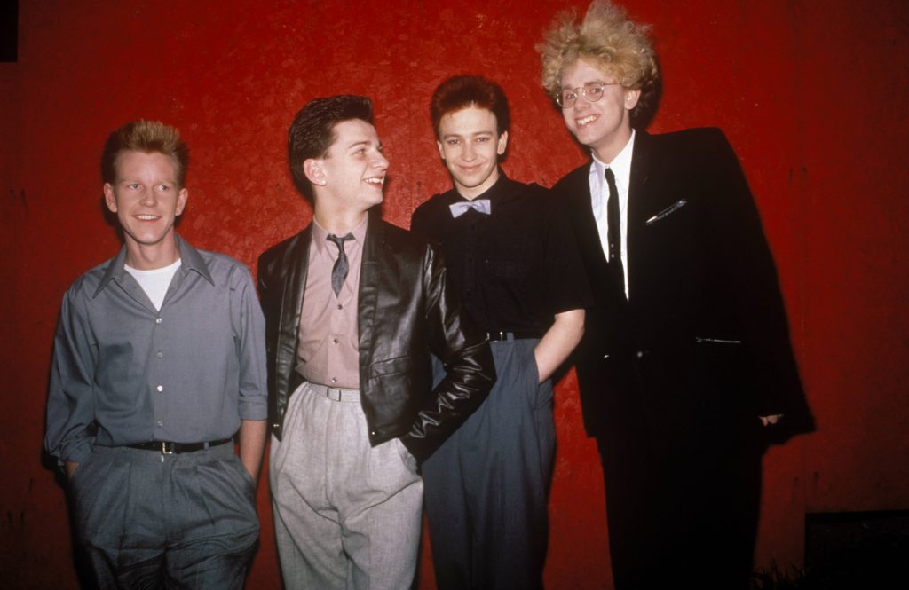 Photo Of Andrew FLETCHER And Martin GORE And Dave GAHAN And DEPECHE MODE