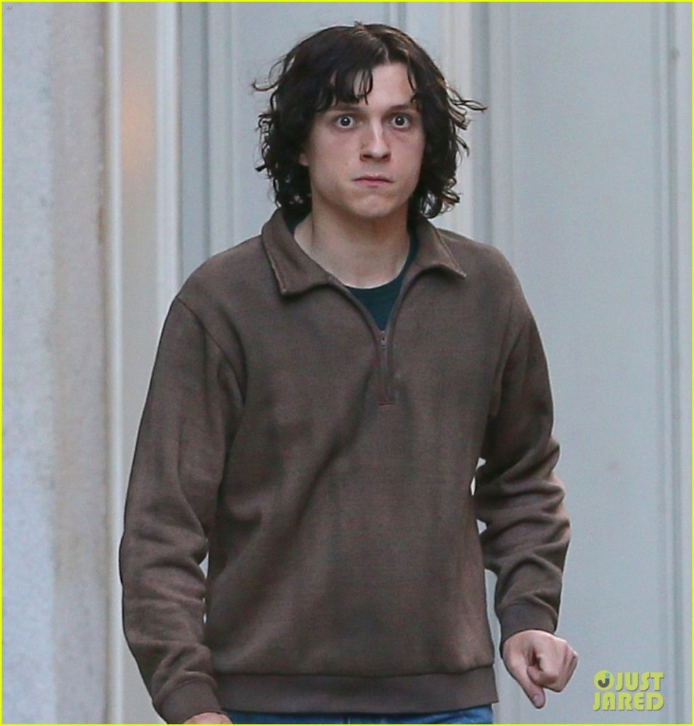 Tom Holland Looks Distressed Filming The Crowded Room In Nyc 04