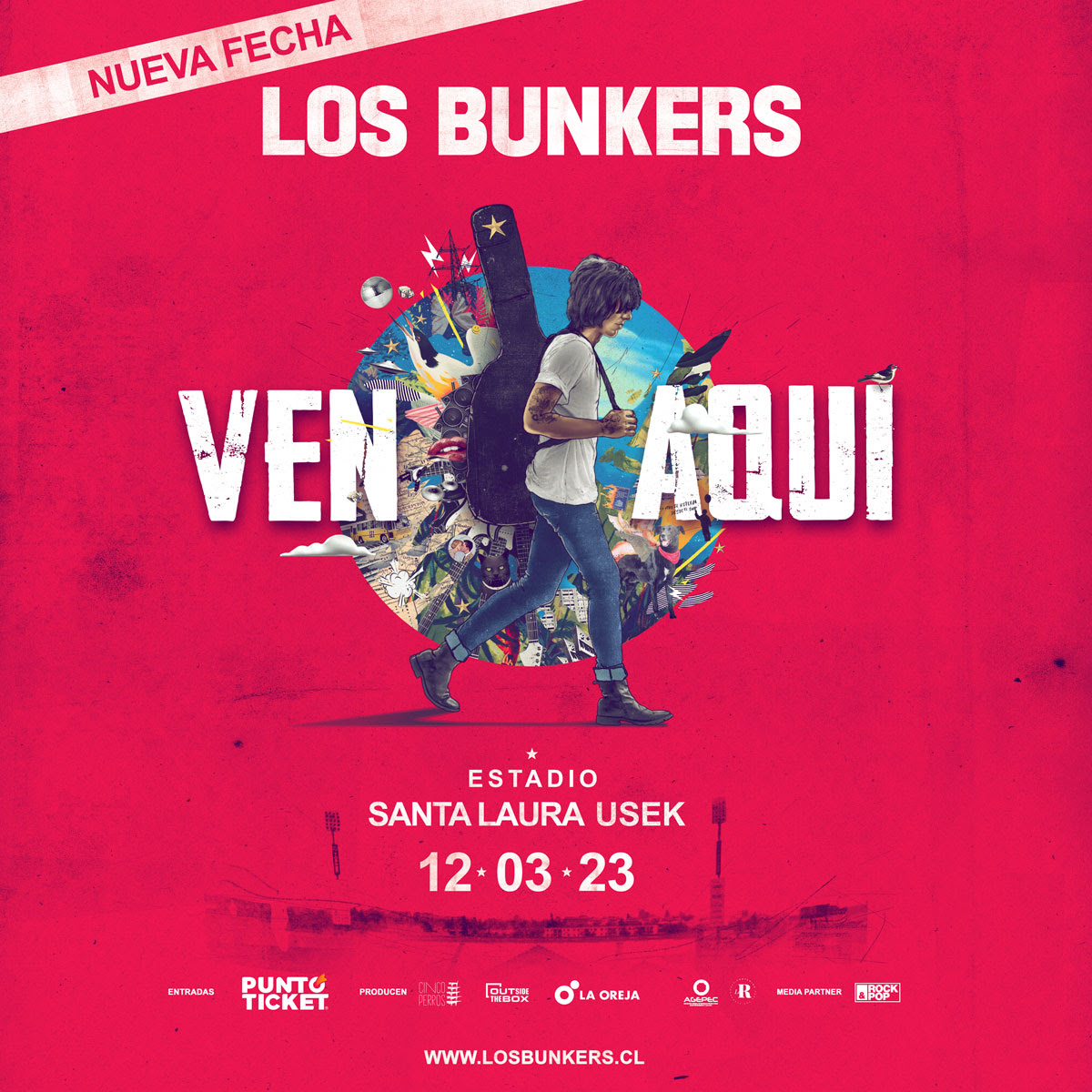 Nueva fecha de Los Bunkers