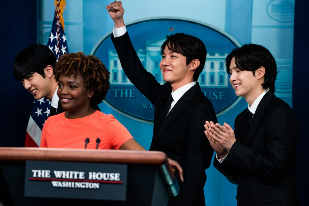 White House Press Secretary Karine Jean Pierre K Pop Supergroup BTS