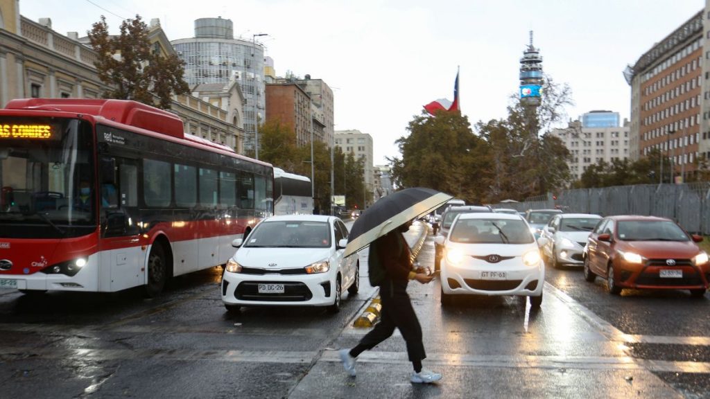 Lluvia en Santiago
