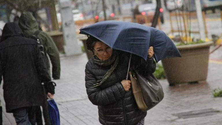 lluvia en santiago