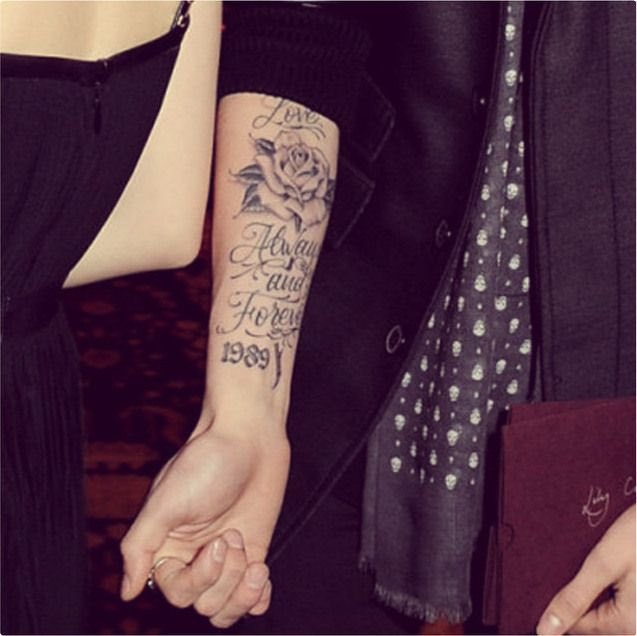 Y con tatuaje: Lily Collins y Jamie Campbell Bower fueron pareja — Rock&Pop