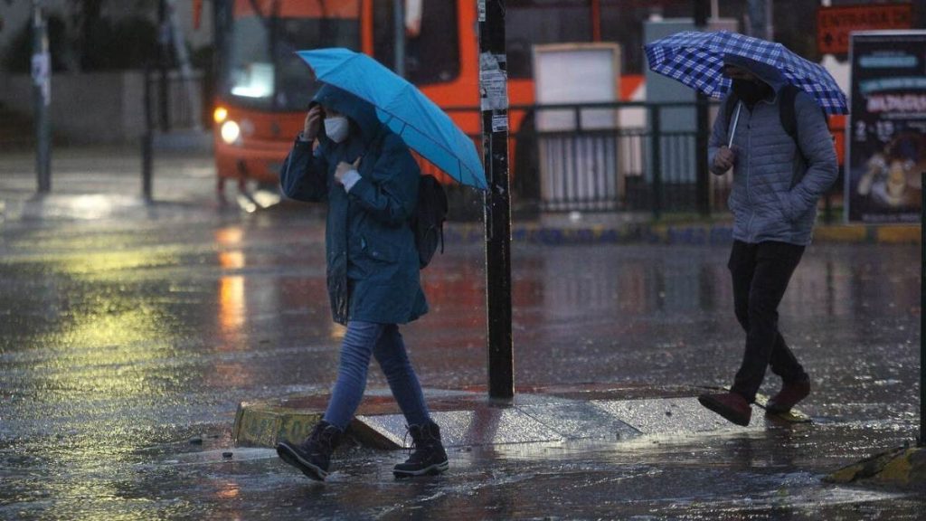 lluvia en santiago