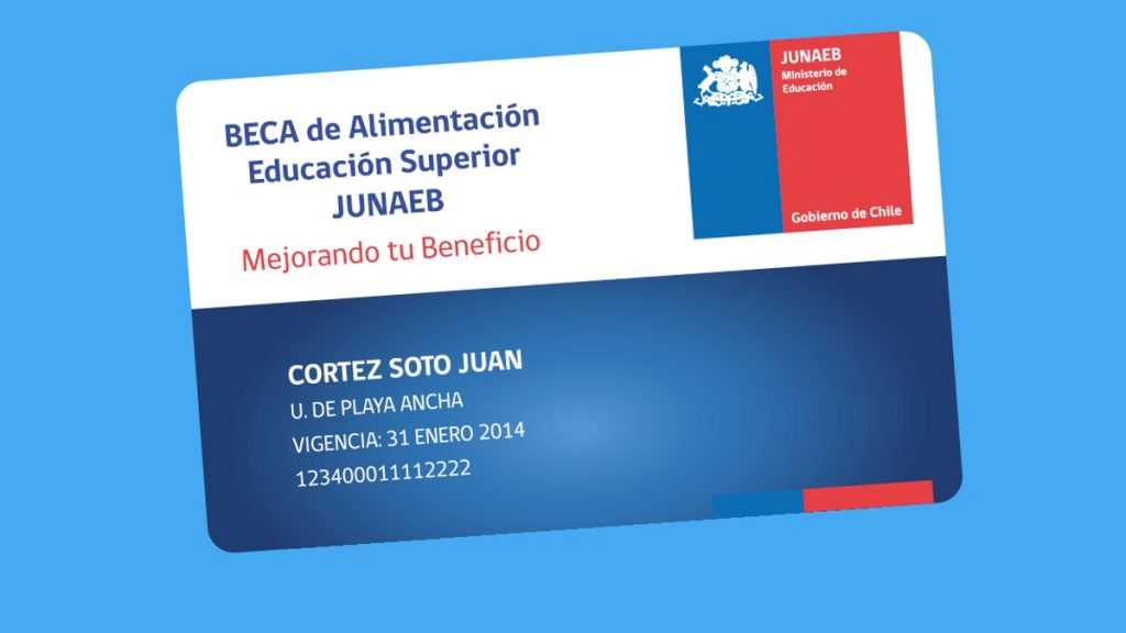 tarjeta junaeb