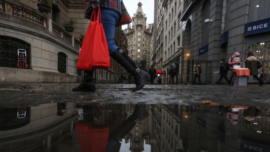 Lluvia en la capital