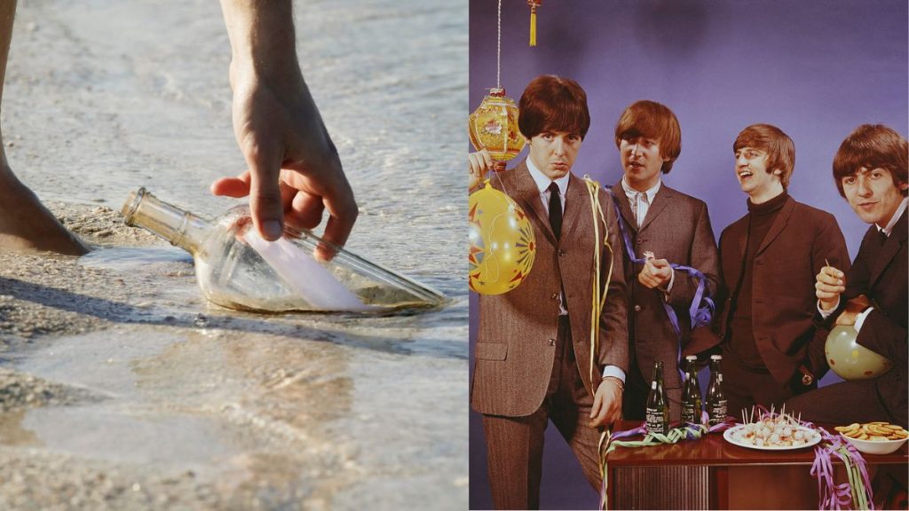 botella playa chilena