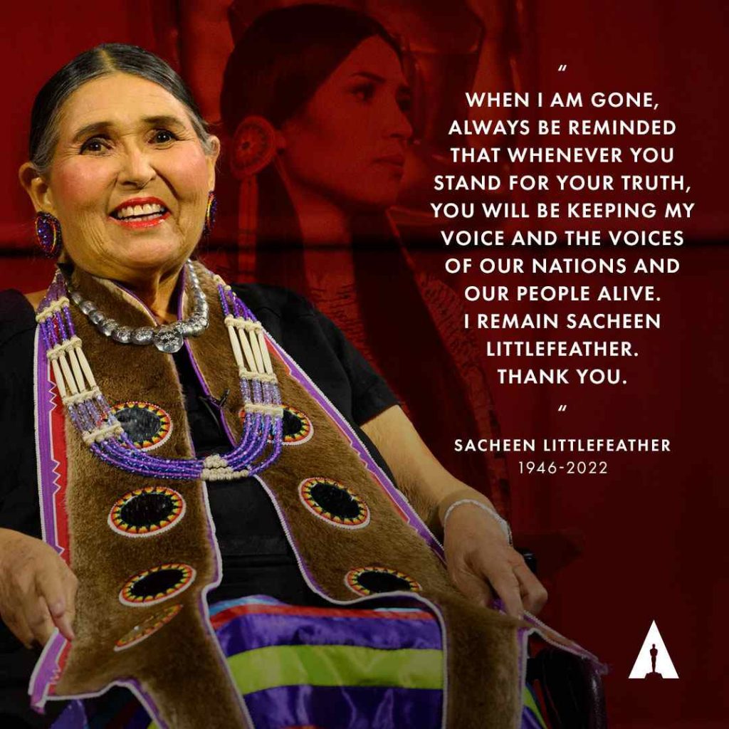 Sacheen Littlefeather discurso