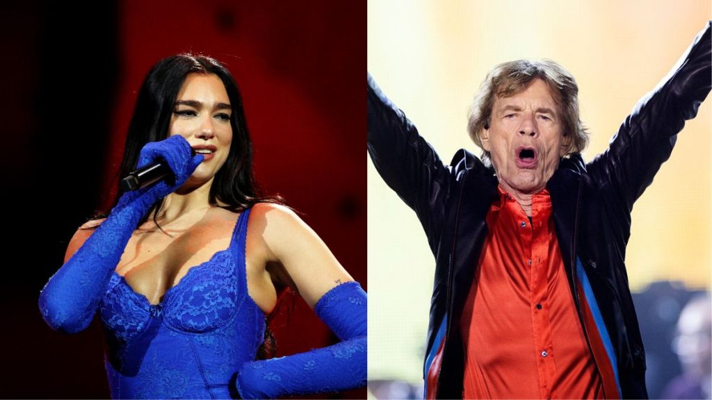 Dua Lipa Mick Jagger