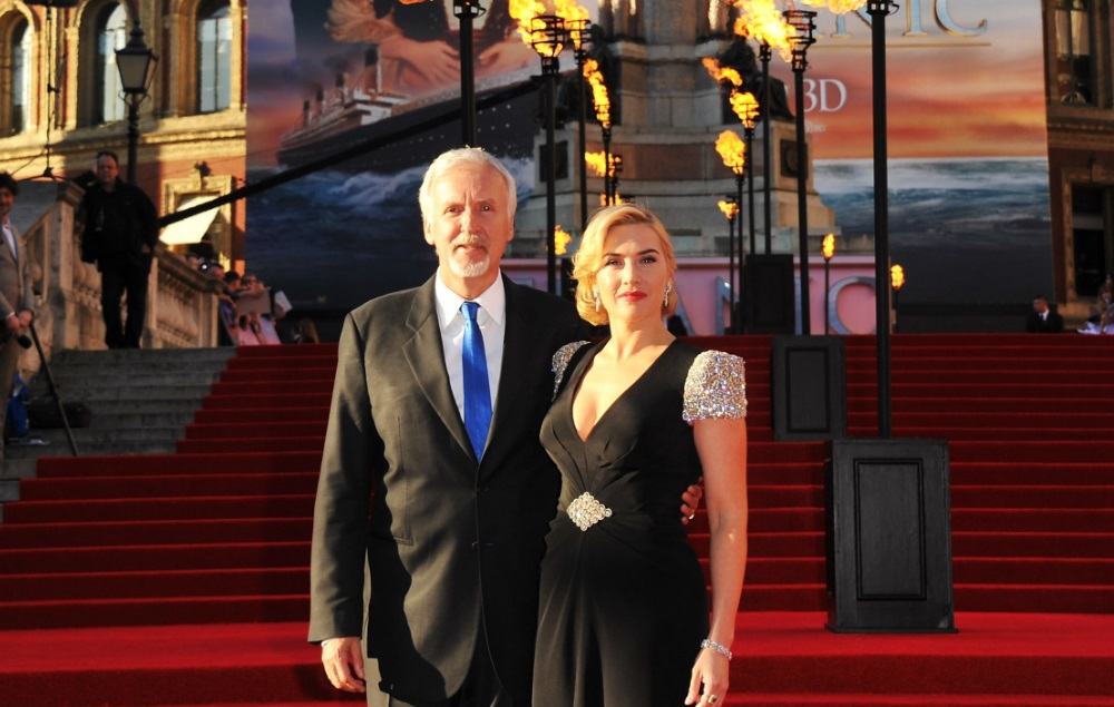 James Cameron y Kate Winslet
