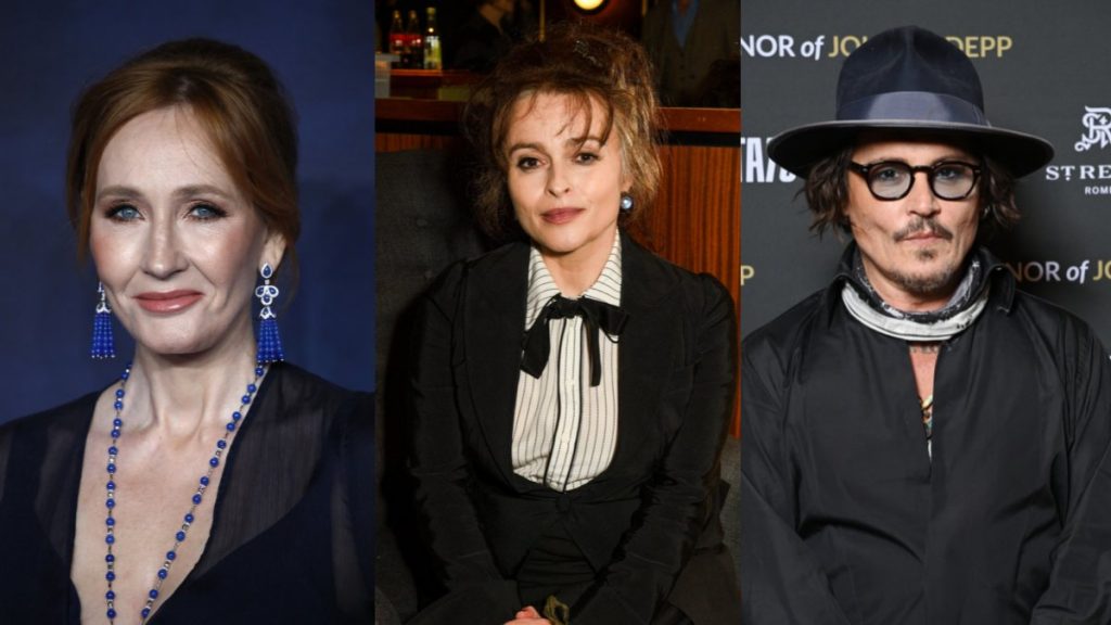 jk rowling helena bonham carter johnny depp