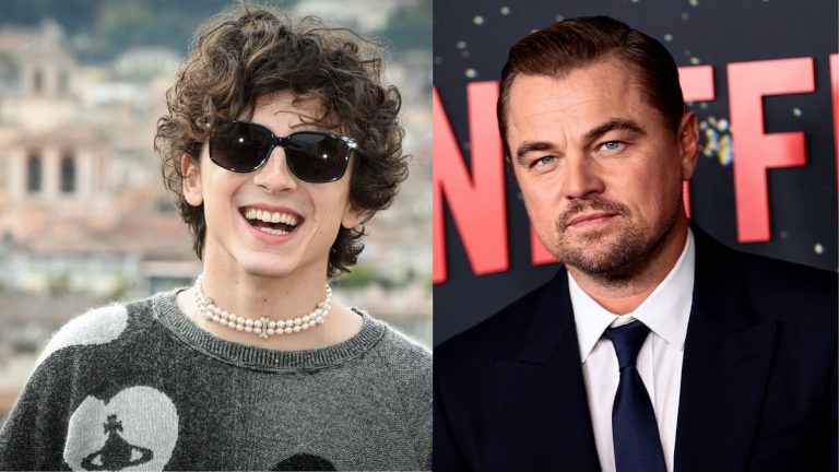 Timothée Chalamet y Leonardo DiCaprio