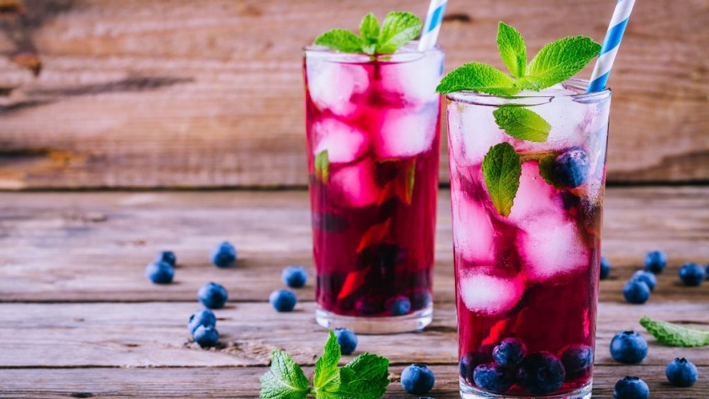 cócteles de arándanos