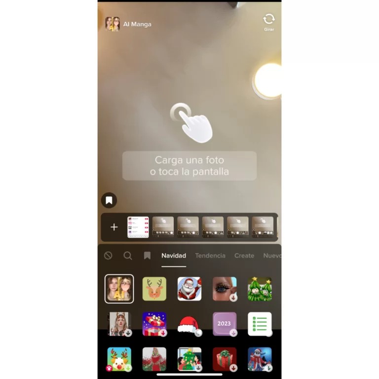 efecto tiktok animé