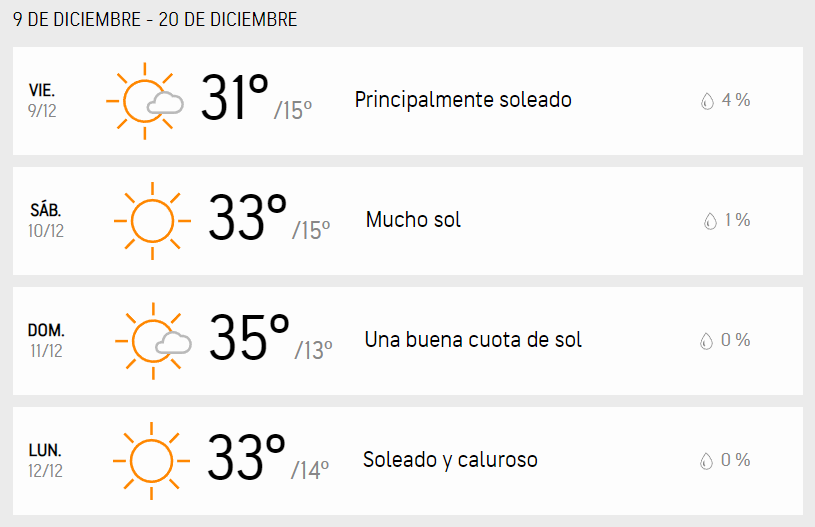 ola de calor santiago