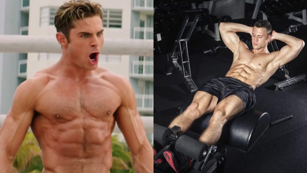 zac efron abdominales