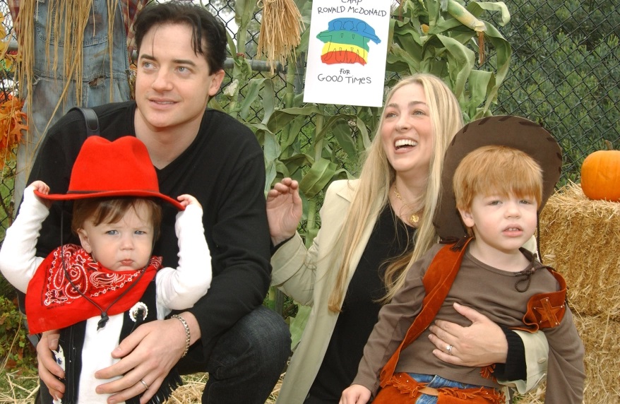 Brendan Fraser y sus hijos