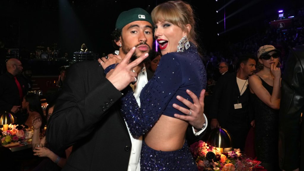 Taylor Swift Bad Bunny GettyImages-1463298230 spotify playlist premios grammy