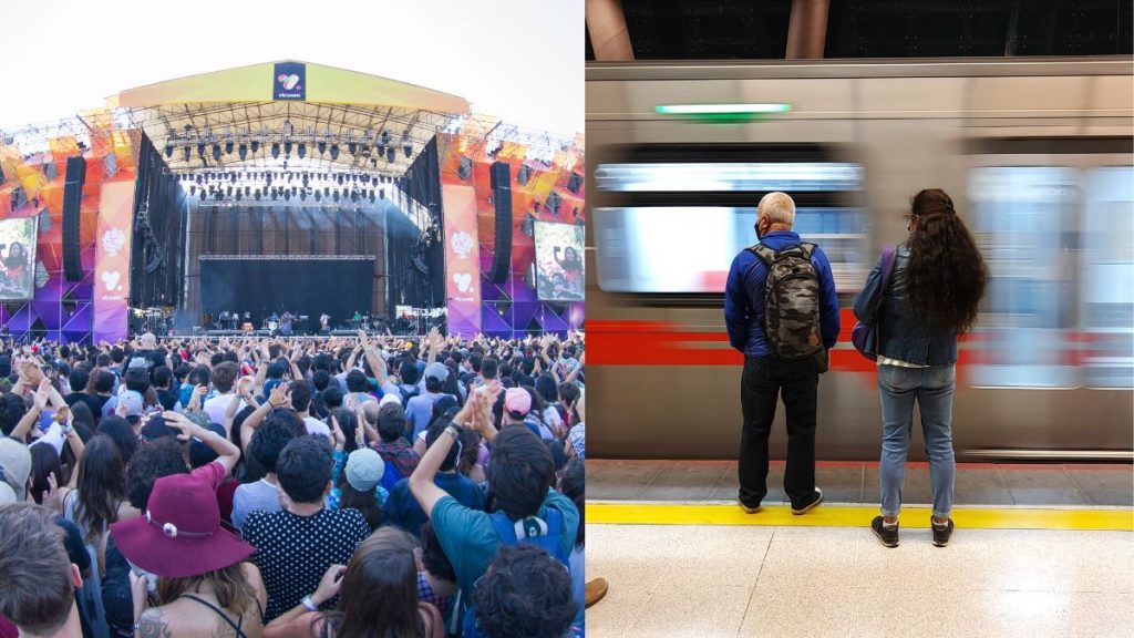 Metro Lollapalooza Chile