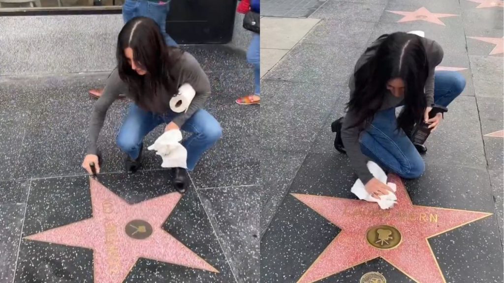 Courteney Cox estrella paseo de la fama