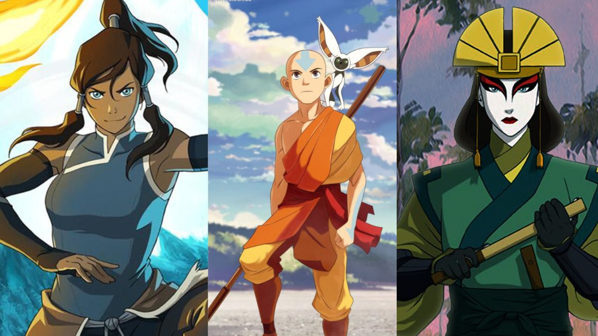 Aang, avatar, Sokka, Katara, Toph ,Suko