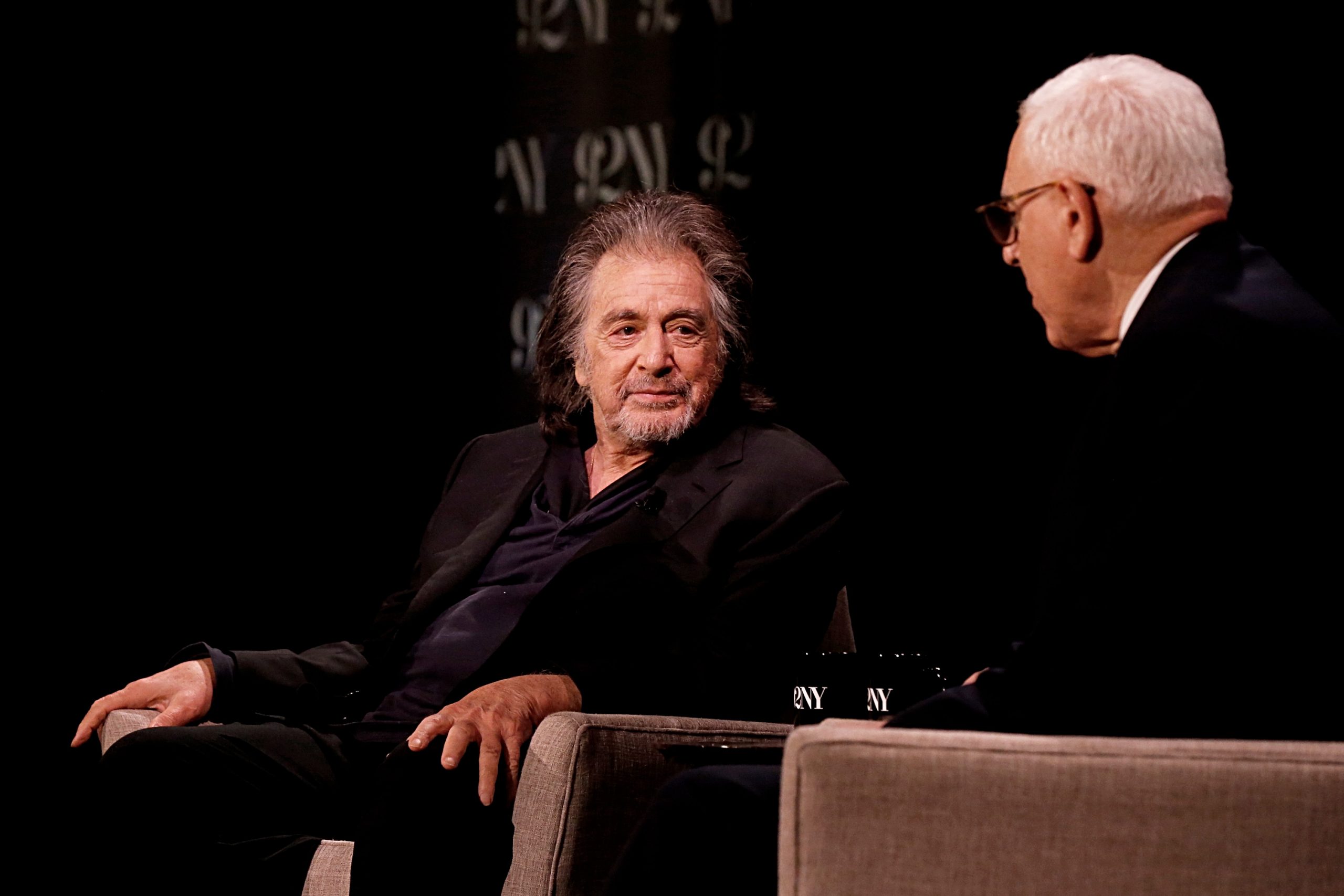Al Pacino en conversación con David Rubenstein (Foto de Dominik Bindl/Getty Images)