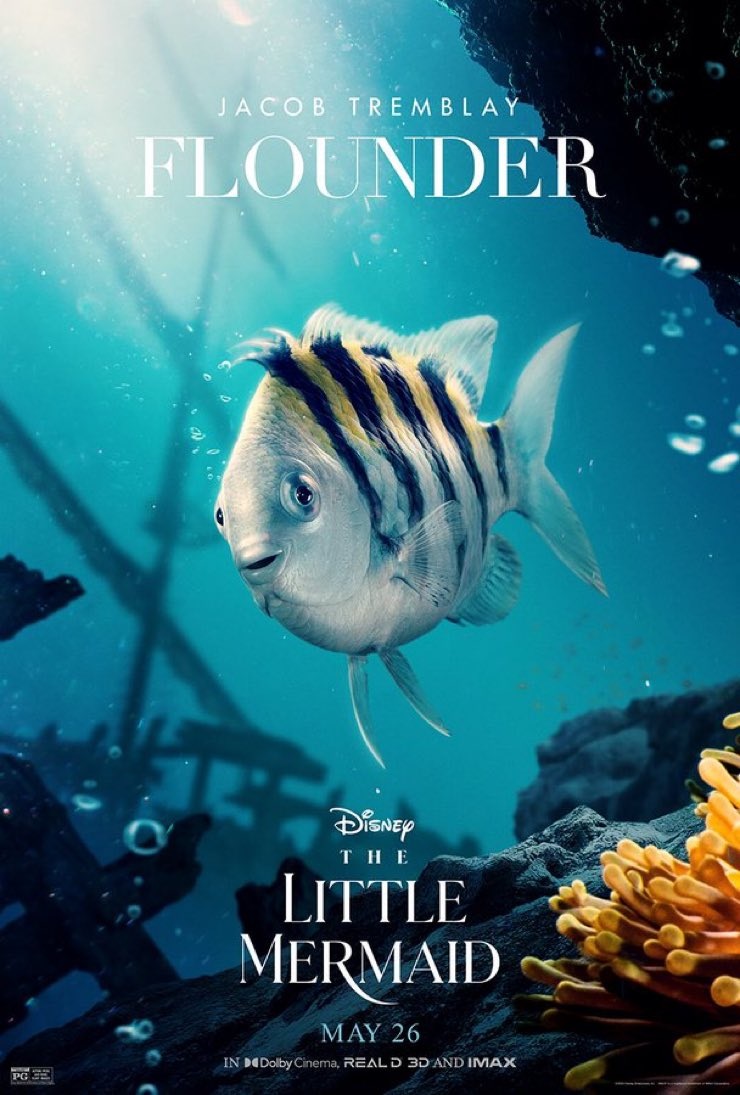 Poster de Flounder en La Sirenita