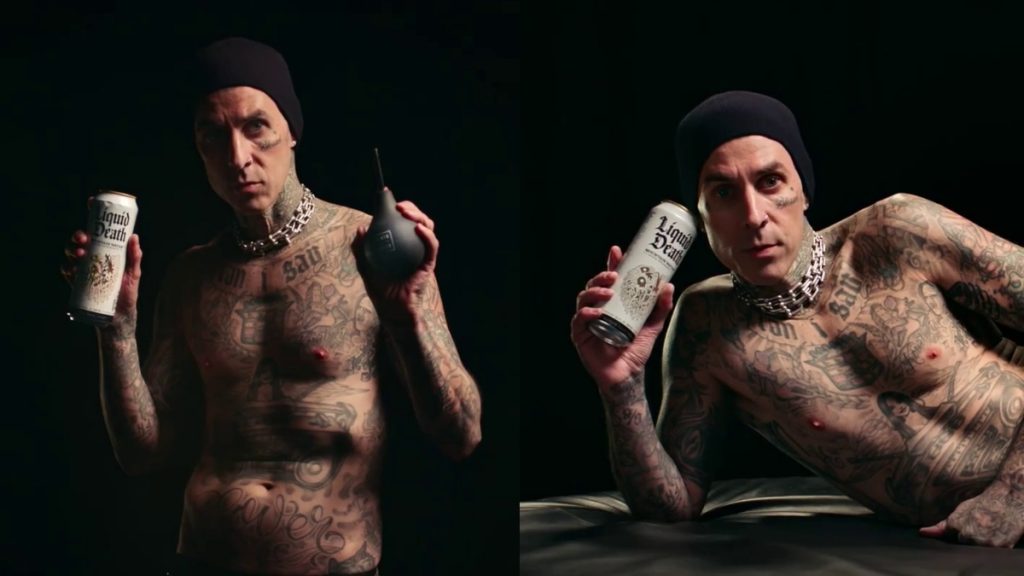 Travis Barker desnudo enemas