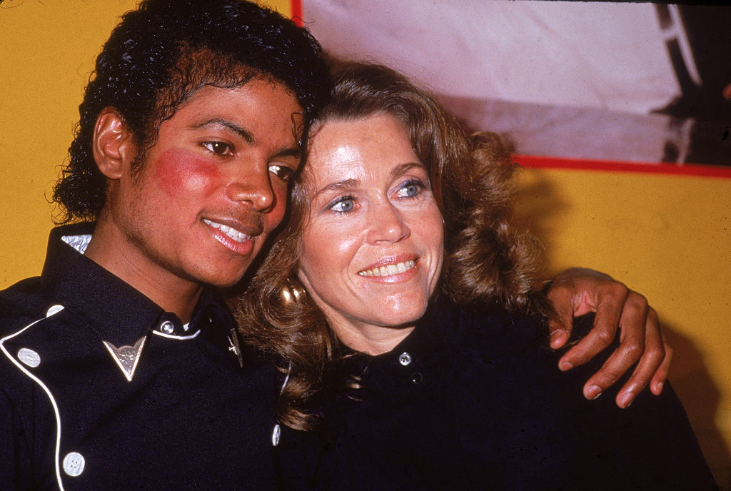 Michael Jackson y Jane Fonda