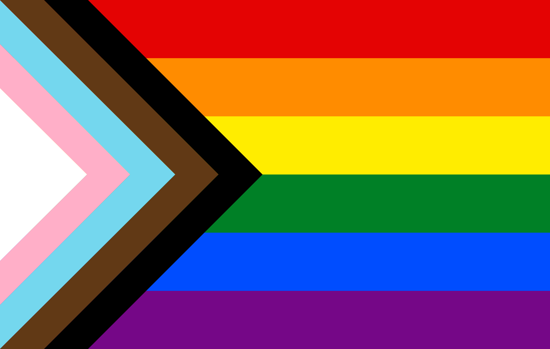 Bandera del progreso LGBTQ+