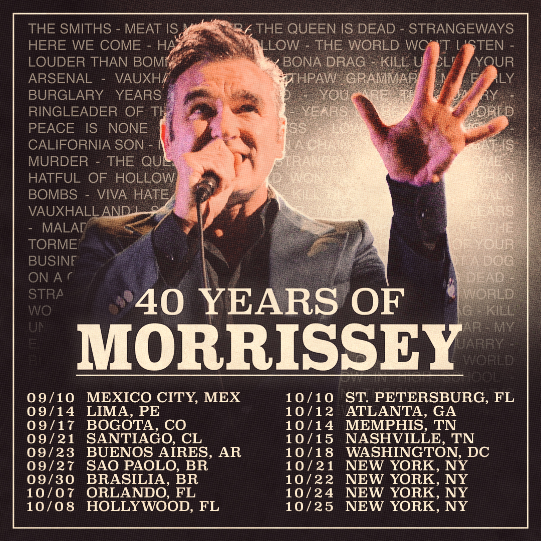 Gira 40 años de Morrissey