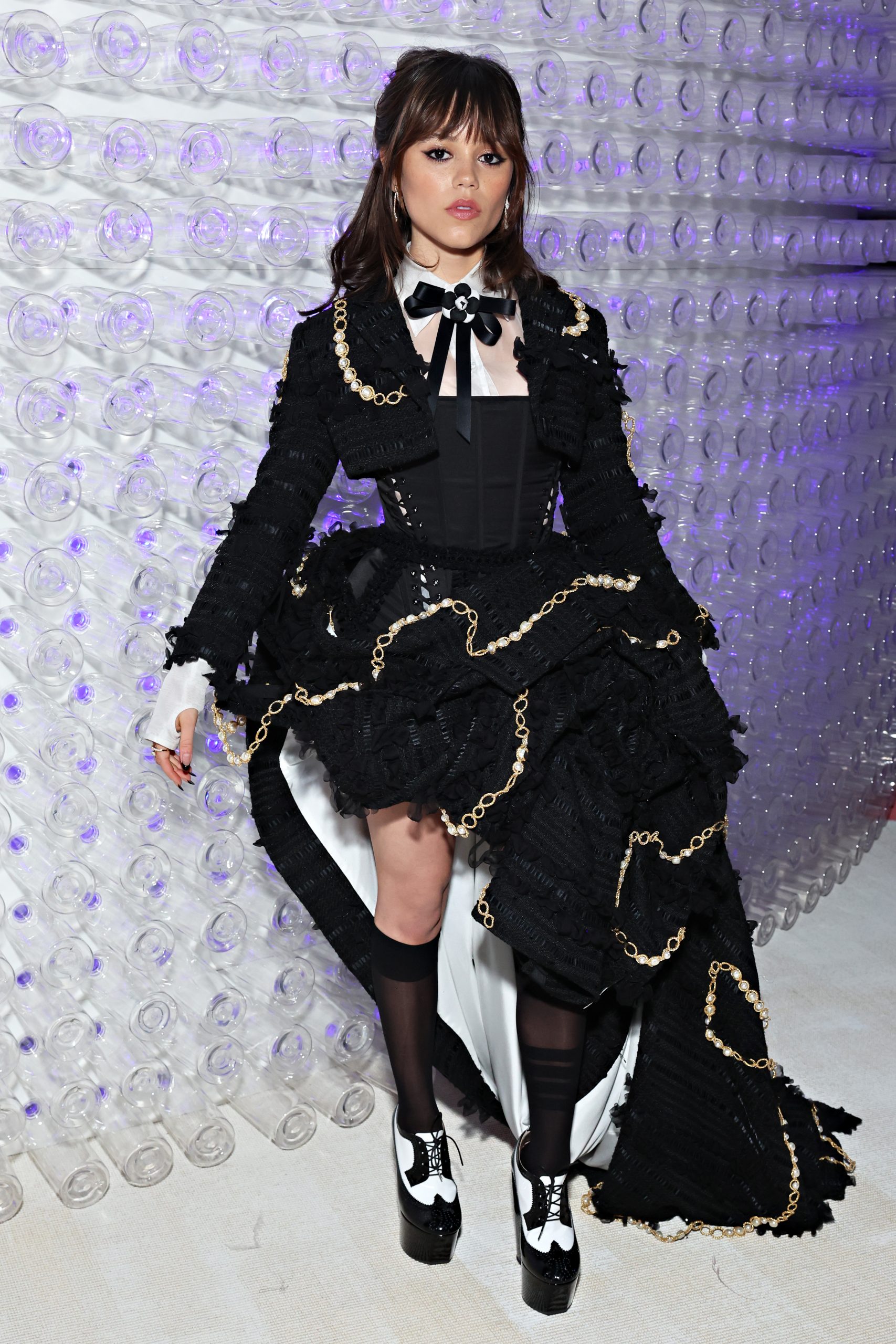 Jenna Ortega en la Met Gala. Foto: Cindy Ord Getty Images