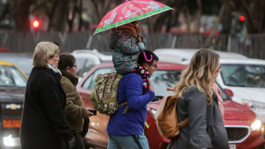 Lluvia en Santiago