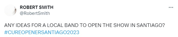Robert Smith en Twitter