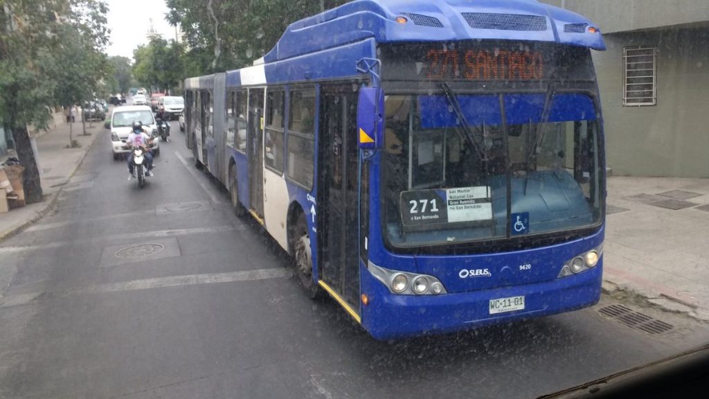 Última micro oruga del Transantiago
